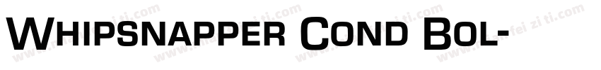 Whipsnapper Cond Bol字体转换